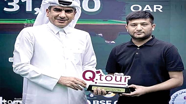 پاکستانی کیوئسٹ مبشر رضا نے قطر میں سنوکر ٹائٹل جیت لیا  