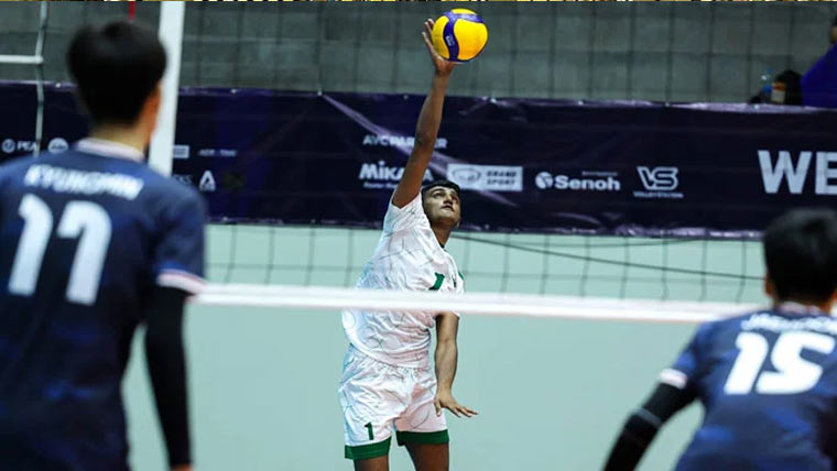 ایشین انڈر 16والی بال چیمپئن  شپ میں پاکستان کا فاتحانہ آغاز 