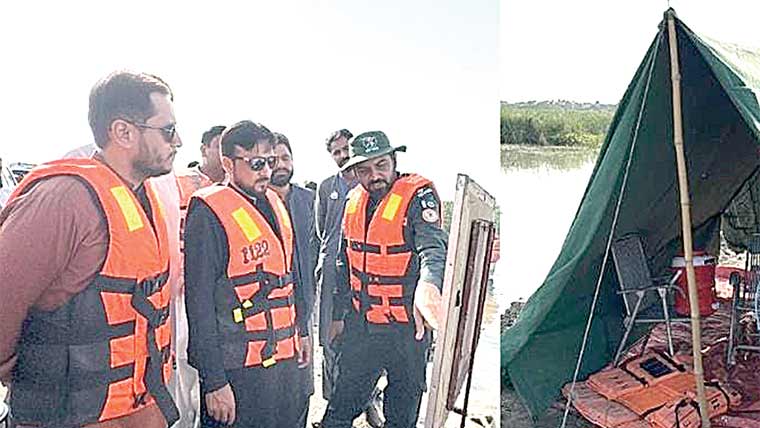 ڈپٹی کمشنر کا تحصیل تونسہ کا  دورہ ، ریسکیو آپریشن کا دورہ 