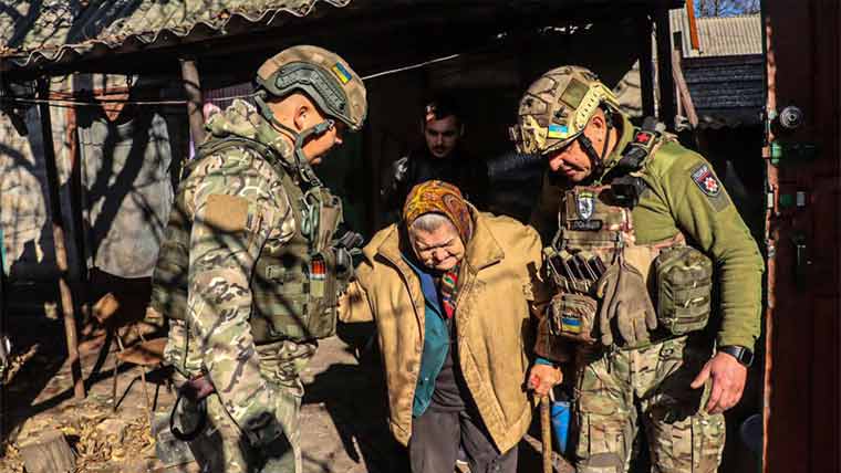 روسی افواج کا یوکرین کے  ایک اور گاؤں پر قبضہ 