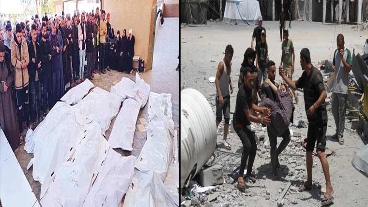 غزہ :امدادی مراکز پر اسرائیلی فائرنگ ، 36 شہید، 100 زخمی