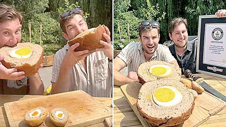 برطانوی شیفس نے دنیا کا سب سے بڑا اسکوچ ایگ تیار کرلیا