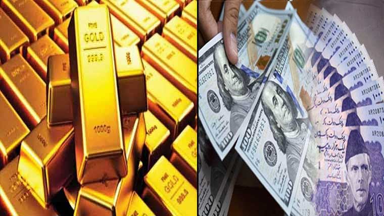 ڈالر کے مقابلے میں روپیہ مزید مستحکم،سونا 100روپے سستا