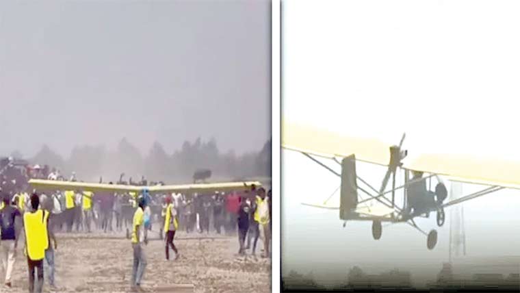  نوجوان دیہاتی نے کوڑے کباڑ سے جہاز بنا ڈالا، ویڈیو وائرل