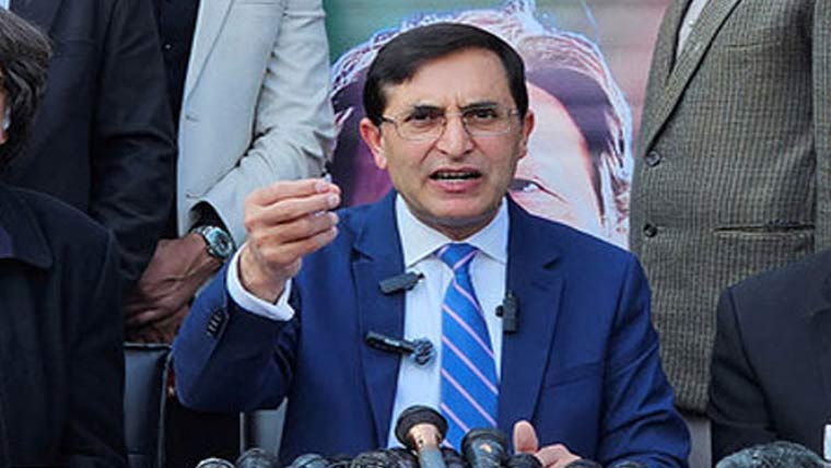 پی ٹی آئی سے امتیازی سلوک، جمہوریت داؤ پر لگ گئی : بیرسٹر گوہر