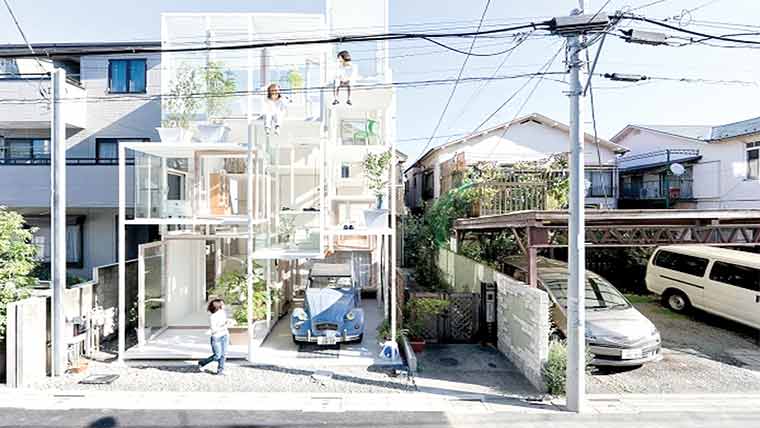 جاپان میں آر پار دکھنے والا ٹرانسپیرنٹ گھر موجود 