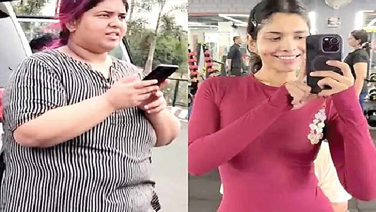 بغیر کسی ٹریننگ،ڈائٹ کے 89کلو وزن کم کرنیوالی خاتون