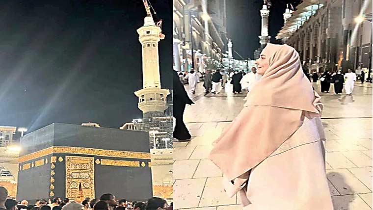 اداکارہ ہانیہ عامر نے بھی  حج کی سعادت حاصل کرلی