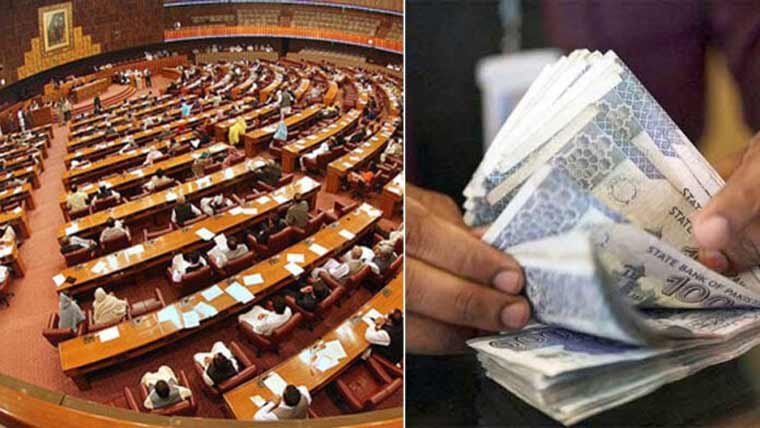  ارکان پارلیمنٹ کی تنخواہ میں اضافہ  مزدور کی اجرت 37 ہزار برقرار