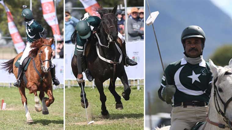 ٹینٹ پیگنگ کے مقابلے جاری ، گھڑ  سواروں کاپاک فوج کوخراج تحسین 