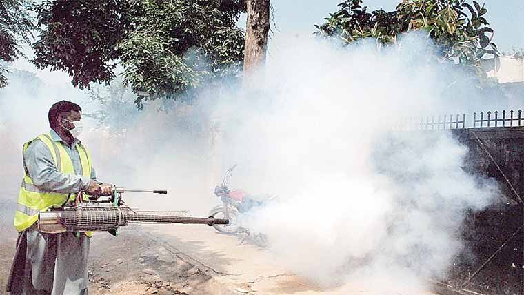 مچھر مار اسپرے مہم کا افتتاح