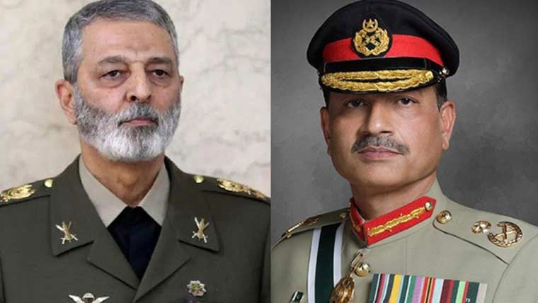  حمایت پر شکریہ ،ایرانی فو ج کے سربراہ کا فیلڈ مارشل کو فون 