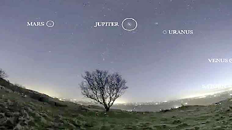 سات ستارے لائن میں پہلی بار تصویر میں آگئے