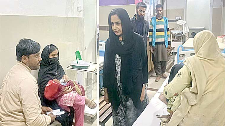 ڈپٹی کمشنر لبنیٰ نذیر کا تحصیل ہسپتال کہروڑ پکا کا اچانک دورہ