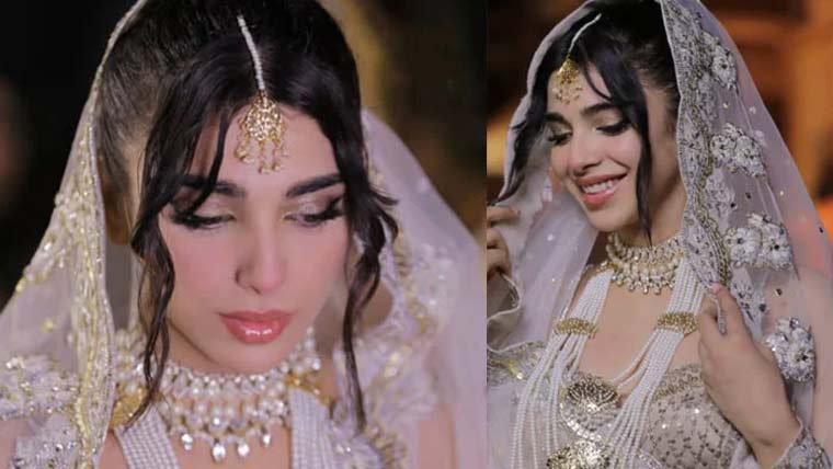 سونیا حسین کا برائیڈل فوٹو شوٹ شادی کے سوالوں پر چپ سادھ لی