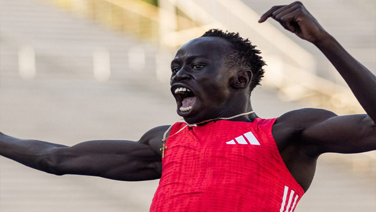 لنکی گاؤٹ نے اس سال مردوں  کی 200میٹر کی تیز ترین دوڑ لگائی 