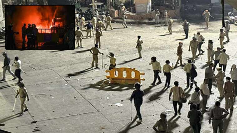 اورنگزیب عالمگیر کا مقبرہ  گرانے کیلئے ہنگامے جاری  ناگپور میں کرفیونافذ