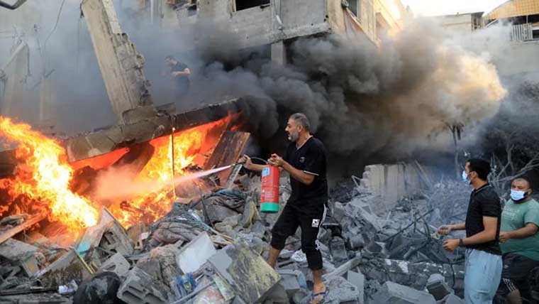 غزہ میں مزید 100 شہید،رفح میں  دھماکا،کئی اسرائیلی ملبے تلے دب گئے