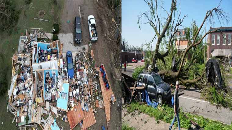 امریکا میں شدید طوفان  23 افراد ہلاک،متعدد زخمی