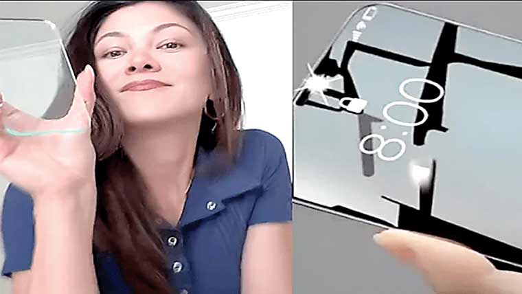 ٹرانسپیرنٹ موبائل بارے وائرل ویڈیو کی حقیقت