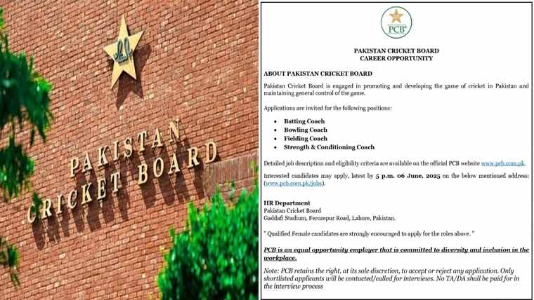 پی سی بی کو بیٹنگ، بالنگ ، فیلڈنگ کوچ کی بھی تلاش