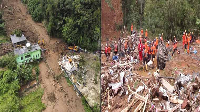 انڈونیشیا میں لینڈ سلائیڈنگ  ہلاکتوں کی تعداد 9ہو گئی،11لاپتا