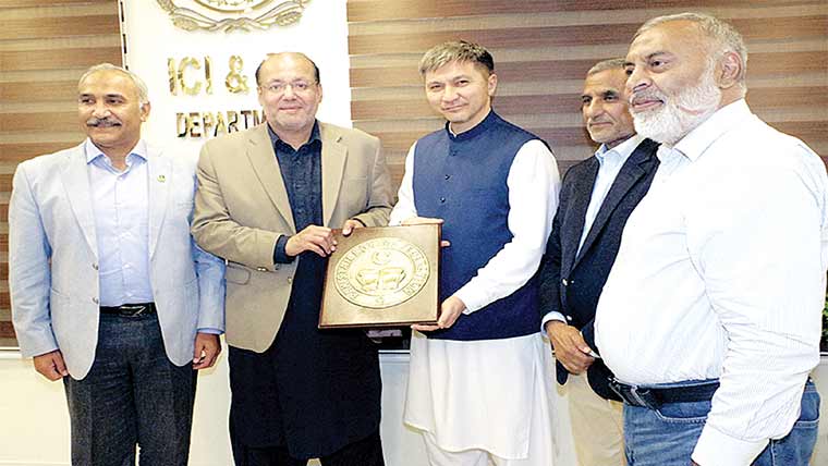 وزیر صنعت وتجارت سے قازقستان کے سفیر کی ملاقات 