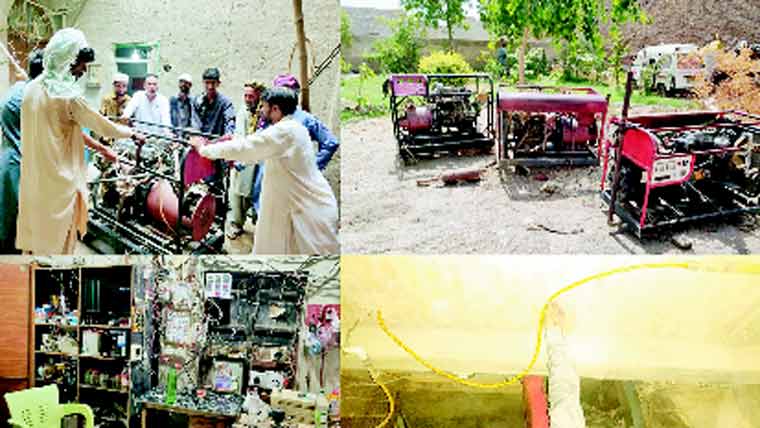 شکارپور:پاور جنریٹر ز چلانے کیلئے گیس کی چوری پکڑی گئی 