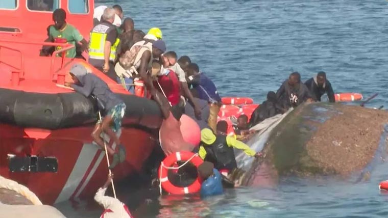 سپین :کشتی الٹ گئی ،تارکین  وطن 4خواتین اور 3لڑکیاں ہلاک