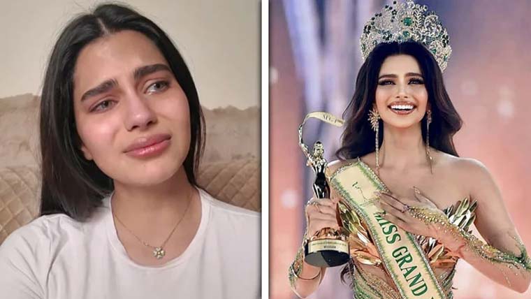 بھارتی حسینہ سے مس گرینڈ انٹرنیشنل کا تاج واپس لے لیا گیا
