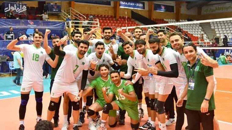 سینٹرل ایشین والی بال   پاکستان کی پہلے میچ میں فتح 