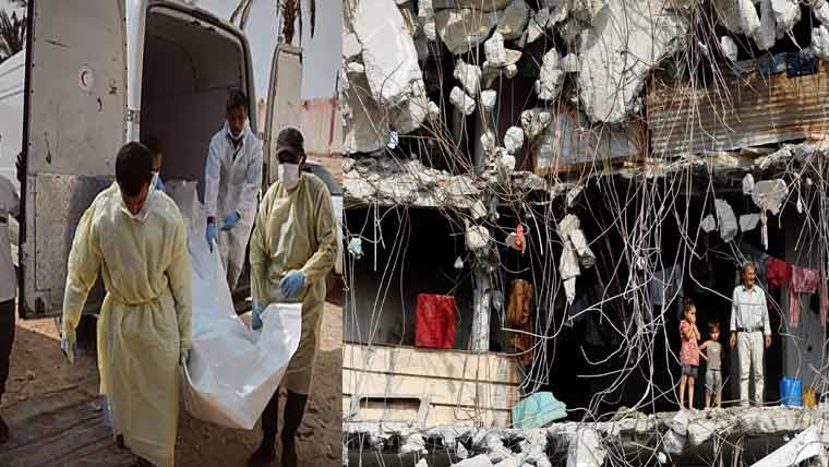 غزہ :اسرائیلی حملے ،3 شہید،45فلسطینیوں کی لاشیں واپس