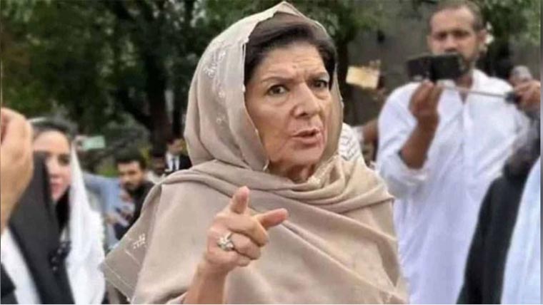 علیمہ خان کا دھرنا ، کارکنوں کی  پولیس سے ہاتھا پائی ، وارنٹ  گرفتاری کی تعمیل کرالی گئی 