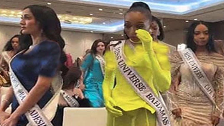 توہین آمیز رویہ، مس یونیورس مقابلے کی شرکا کا واک آؤٹ