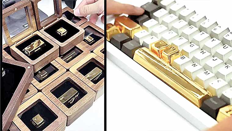 کمپنی نے ملازمین کو کی بورڈ کے گولڈ بٹنوں کا تحفہ دیدیا