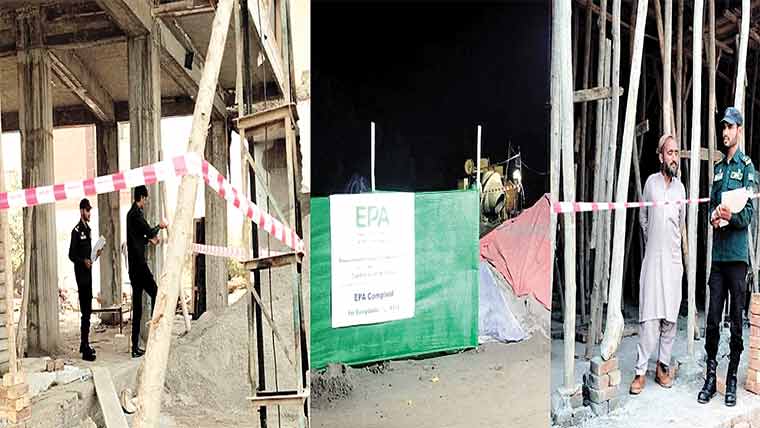 محکمہ تحفظ ماحول نے مزید 3 زیر تعمیر سائٹس پر کام رکوا دیا