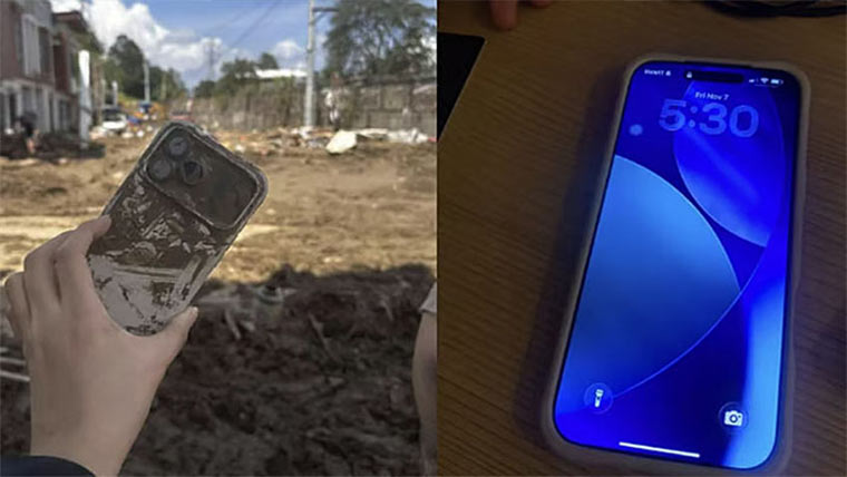  کیچڑ میں 3دن تک دبے رہنے والا آئی فون ٹھیک نکلا