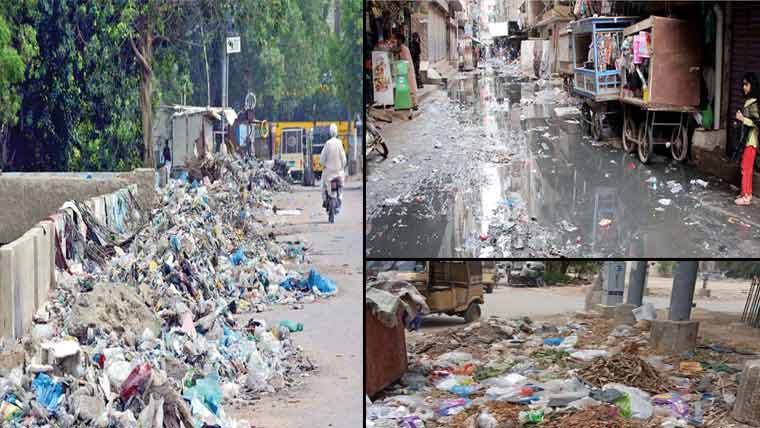 ٹو بہ :گلی محلوں میں گندگی کے ڈھیر بدستور موجود 