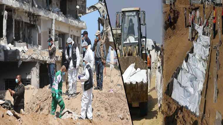 غزہ :ہسپتال کے ملبے سے 35لاشیں برآمد،مزید 3فلسطینی شہید