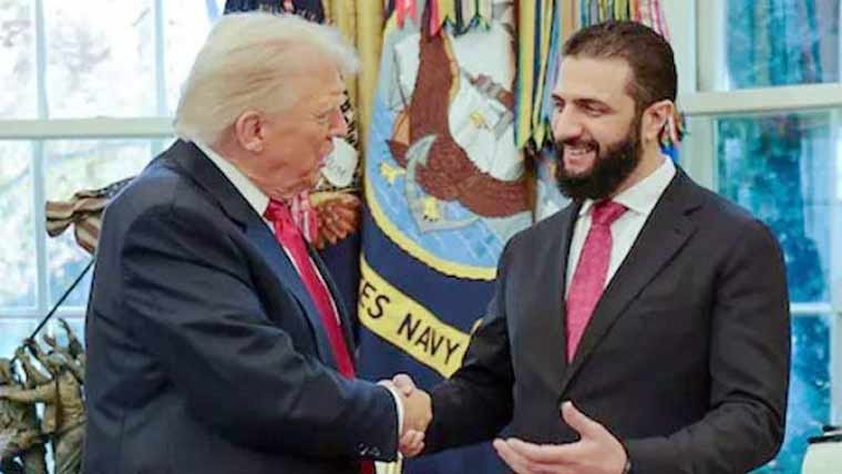 ’آپ کی بیگمات کتنی ہیں‘؟ ٹرمپ  کا شامی صدر احمد الشرع سے سوال