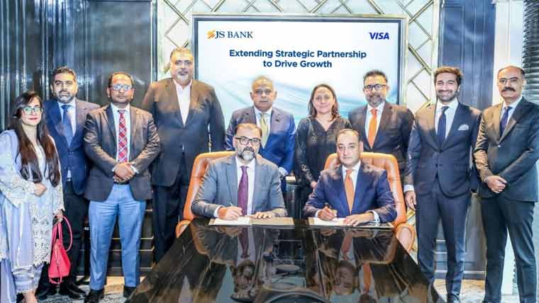 جے ایس بینک کی ویزا  کے ساتھ شراکت داری