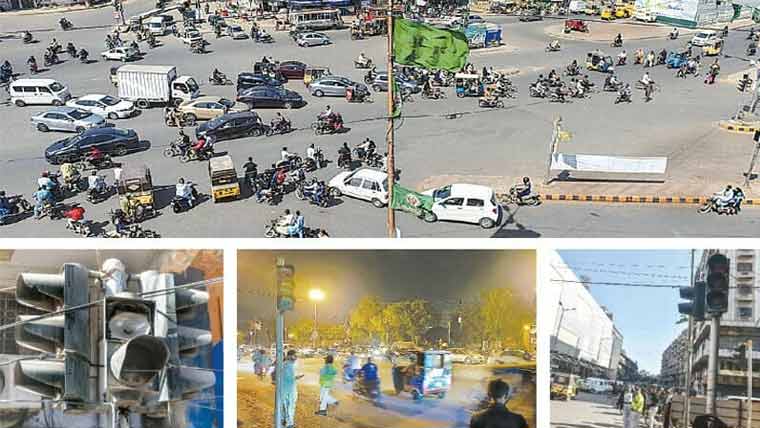  ناقص میٹریل سے تیار ٹریفک سگنلز خراب ، قومی خزانے کو کروڑوں روپے کا نقصان