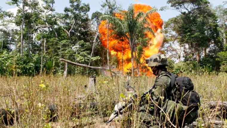  کولمبیا:فوج کی منشیات فروشوں  کے ٹھکانوں پربمباری ،جبری  مشقت کرنیوالے 7بچے ہلاک 