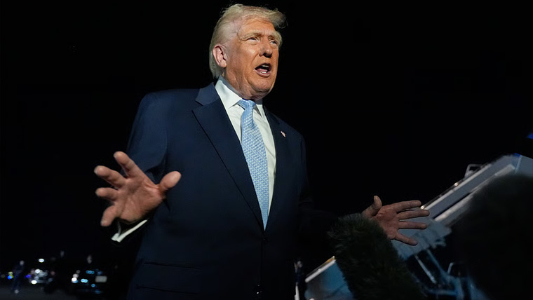 روس کیساتھ کاروبارپرسخت پابندیاں لگائیں گے :ٹرمپ 