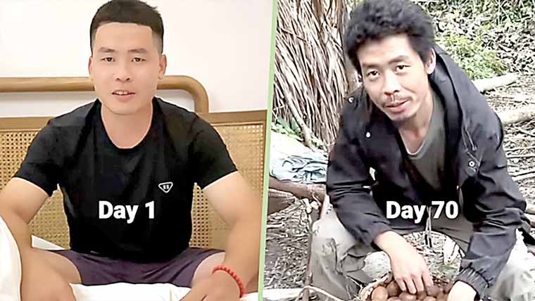 70دن تک جنگل میں رہ کر 40 لاکھ جیتنے والا شخص