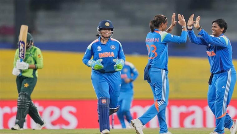 ویمنز ورلڈکپ،بھارت نے پاکستان کو 88 رنز سے ہرا دیا