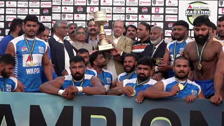 نیشنل کبڈی چیمپئن  شپ واپڈا نے جیت لی