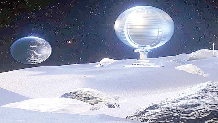 چاند پر خلانوردوں کیلئے قابلِ رہائش ببلز بنانیکا منصوبہ