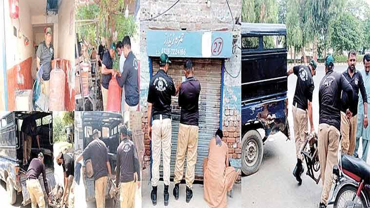 چنیوٹ: ایل پی جی ریفلنگ شاپ  سیل، دکاندار کے خلاف مقدمہ 