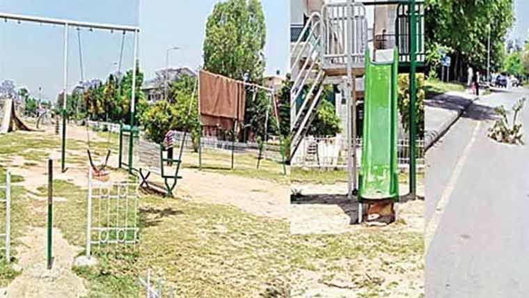 بیشتر پارکس عدم توجہی کے باعث زبوں حالی کا شکار 